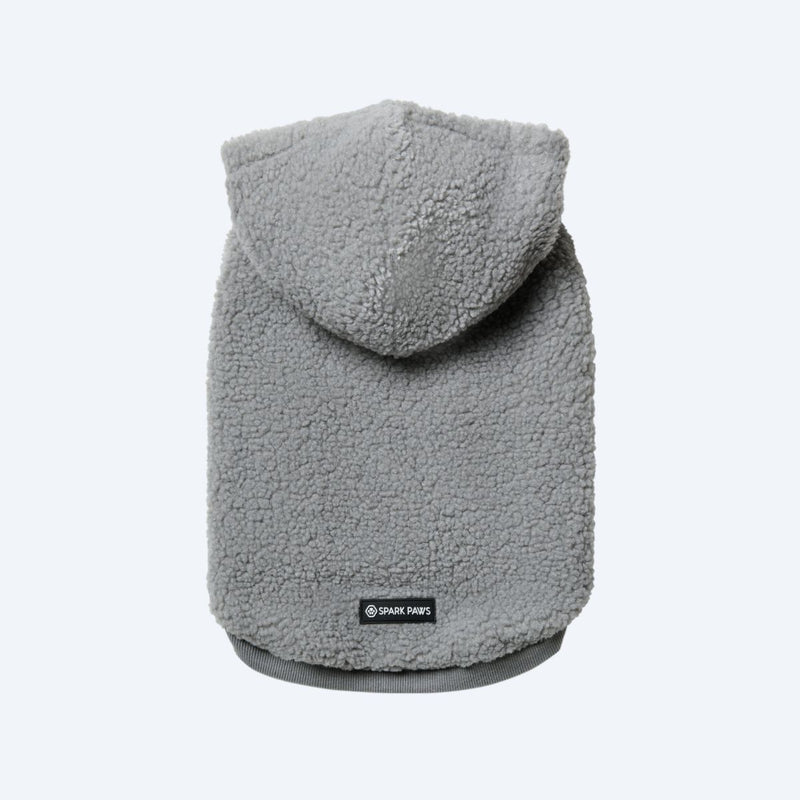 Pull Teddy Sherpa - Gris argenté