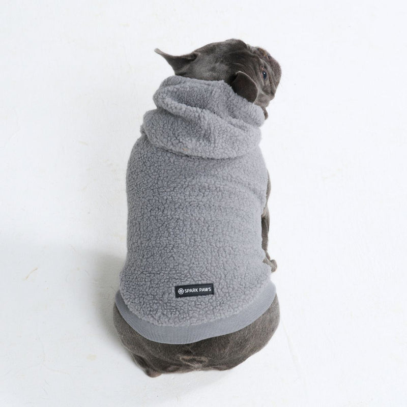 Pull Teddy Sherpa - Gris argenté