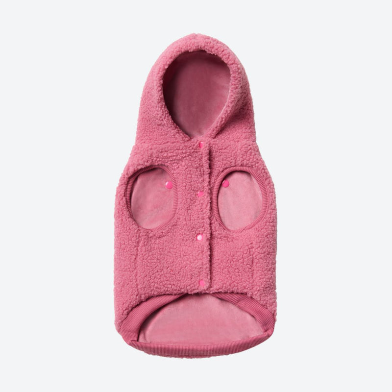 Pull Teddy Sherpa - Dunkelpink