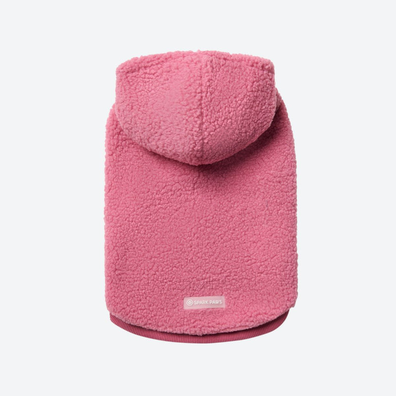 Pull Teddy Sherpa - Dunkelpink