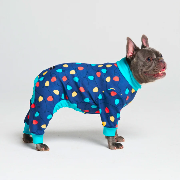 Pyjama pour chien - Lumières de Noël