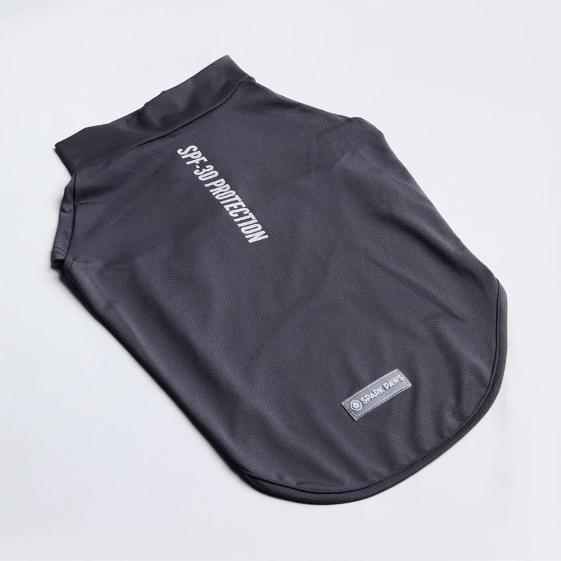 T-shirt pour chien avec écran solaire - Gris foncé