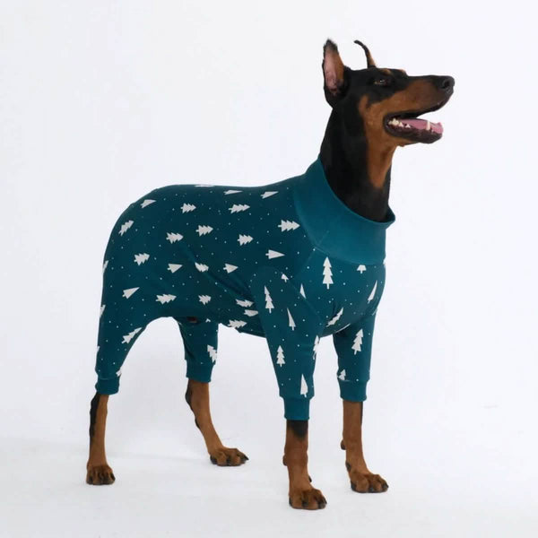 Pyjama de Noël pour chien - Pins Givrés