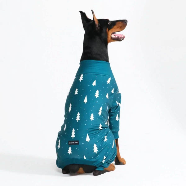 Pyjama de Noël pour chien - Pins Givrés