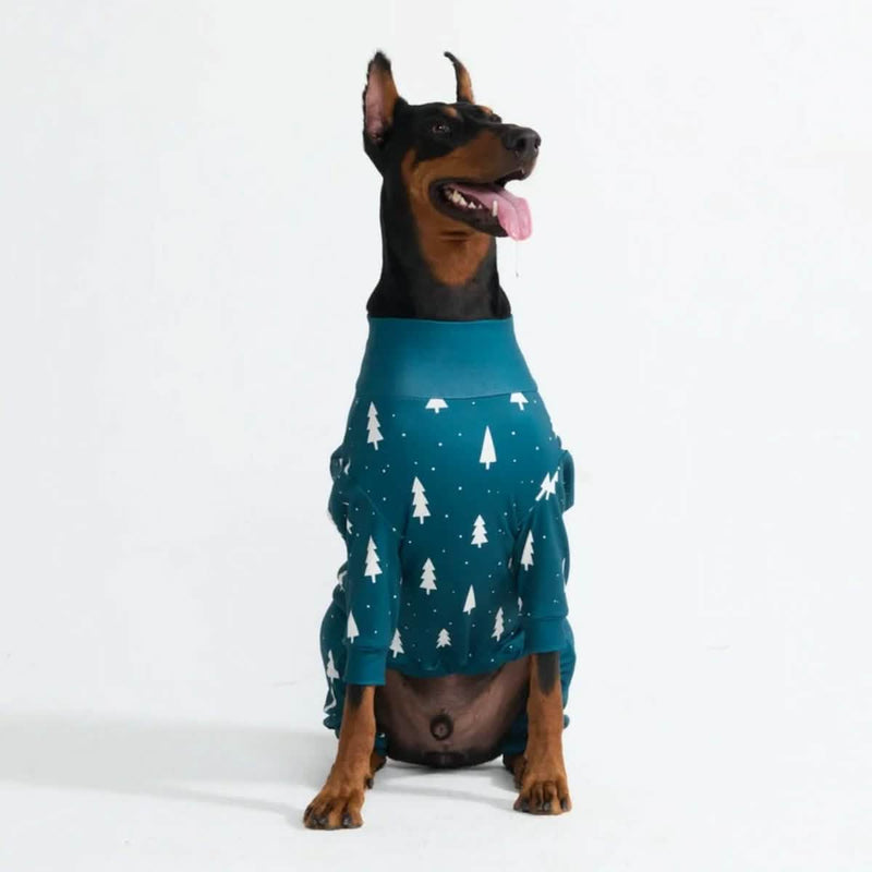 Pyjama de Noël pour chien - Pins Givrés