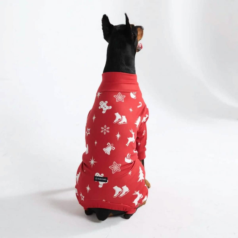 Pyjama de Noël pour chien - Joie Rouge