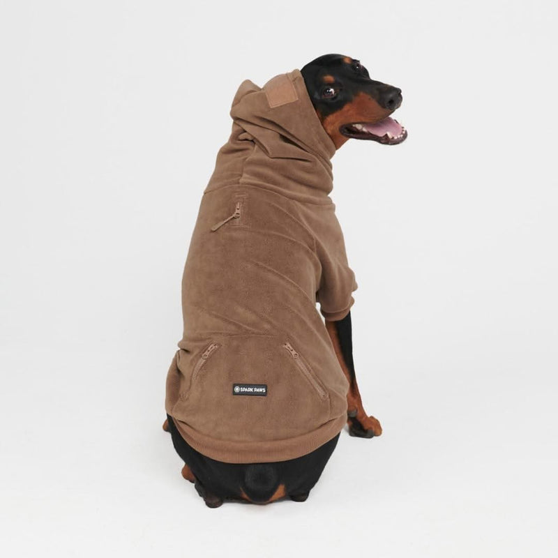 Sweat à capuche pour chien CozyFlex Utility - Marron