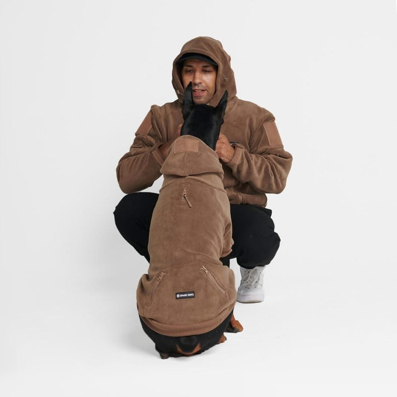 Sweat à capuche pour chien CozyFlex Utility - Marron