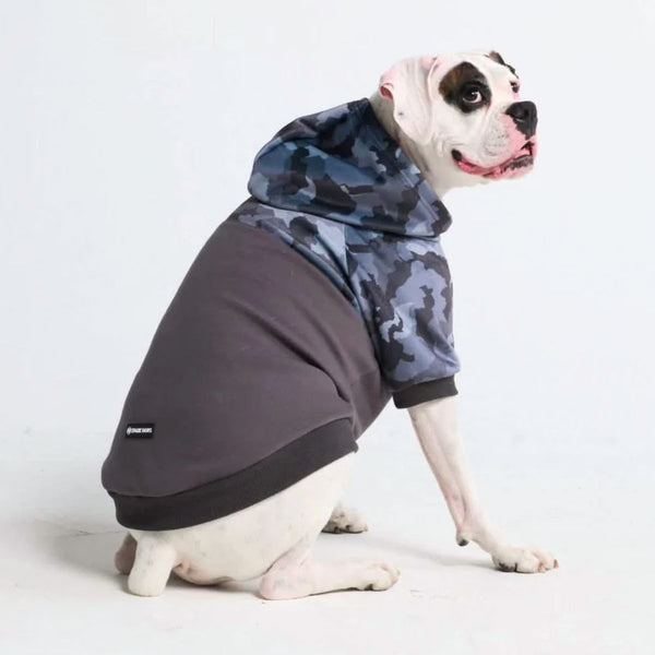 Sweat à capuche pour chien Grey Camo