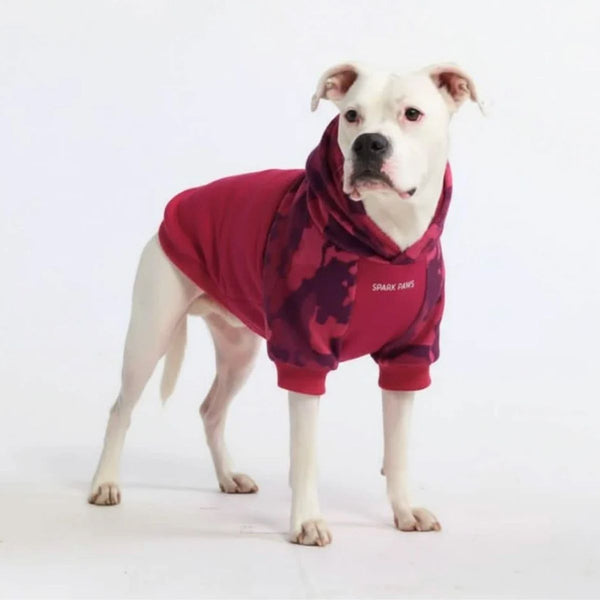Sweat à capuche pour chien Fushia Camo