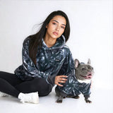 Sweats à capuche Concrete Wood pour chiens – Asphalte