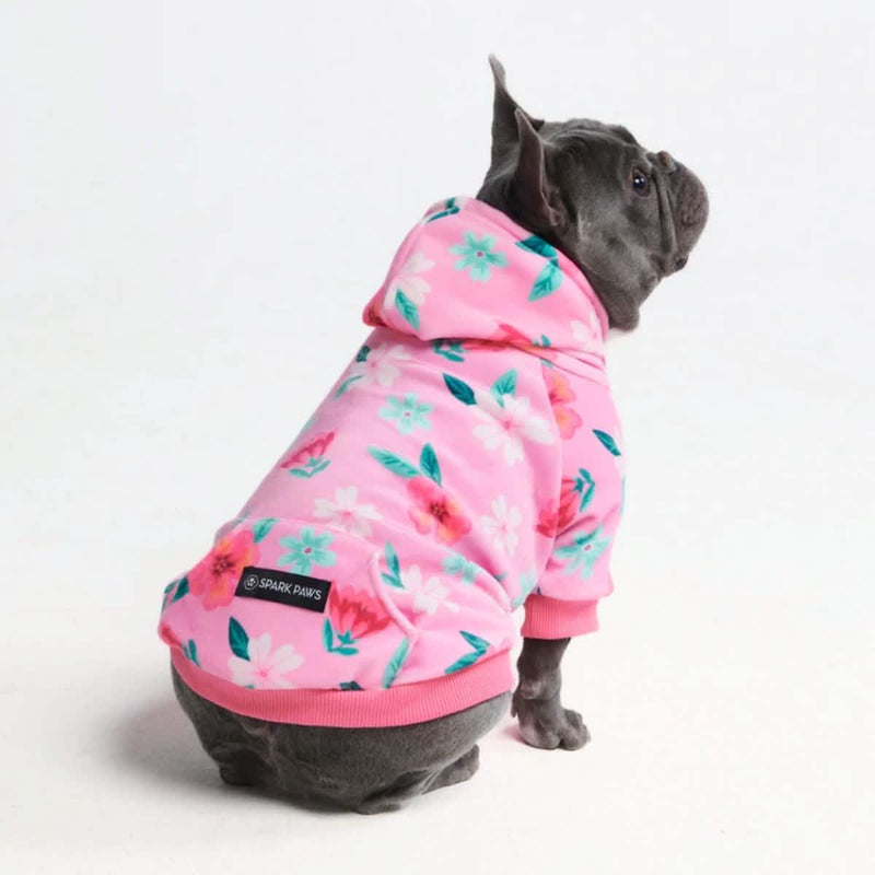 Blossom Hoodie pour Chien - Rose