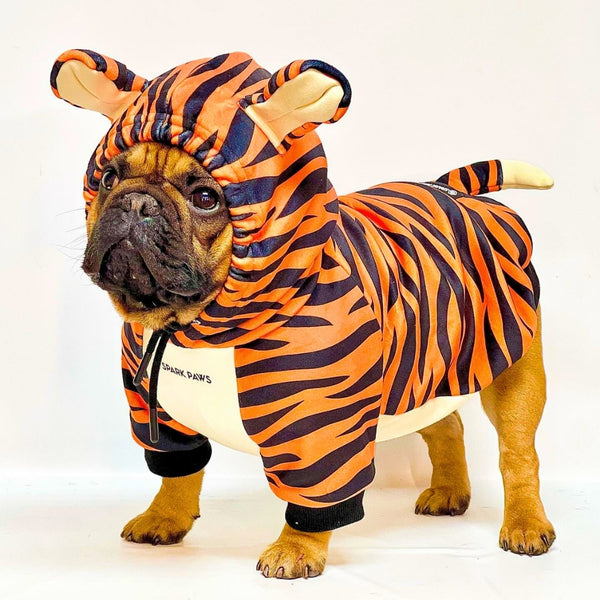 Sweat à Capuche Halloween pour Chien – Tigre