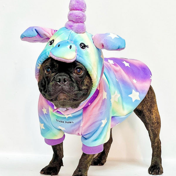 Sweat à Capuche Halloween pour Chien – Licorne