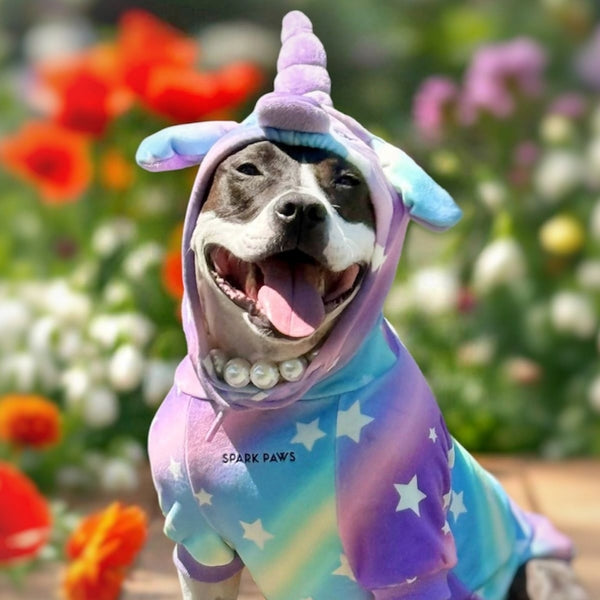Sweat à Capuche Halloween pour Chien – Licorne
