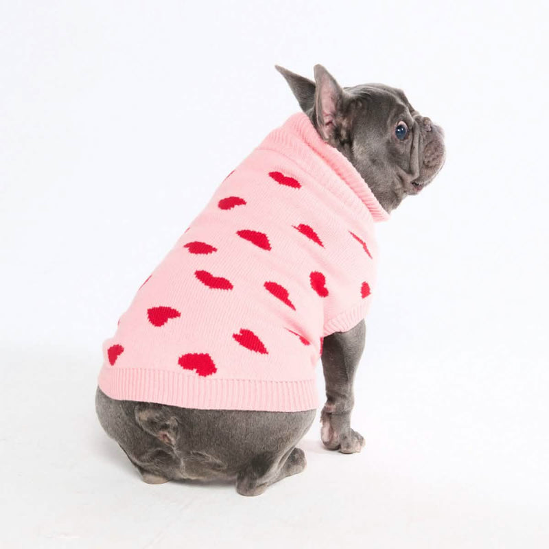 Hearts Dog Sweater
