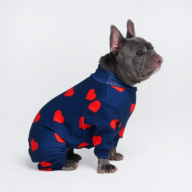 Pyjama pour chien - Coeurs