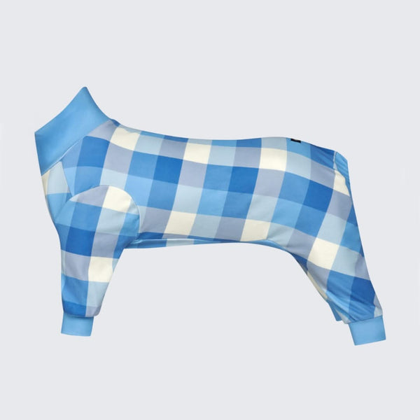 Pyjama pour Chien - Carreaux Bleus