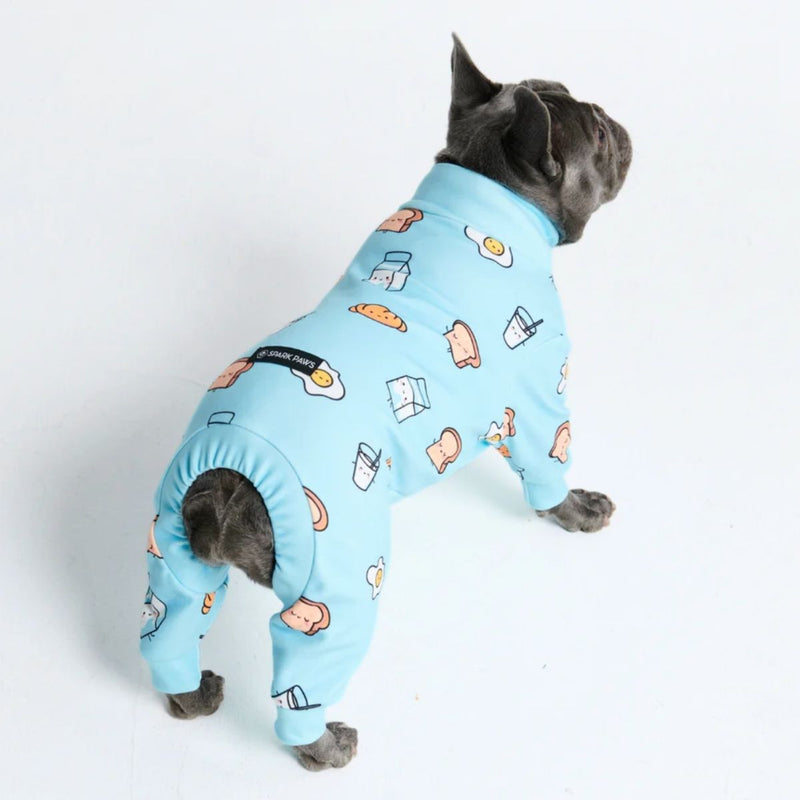 Pyjama pour chien - Petit Déjeuner Bleu