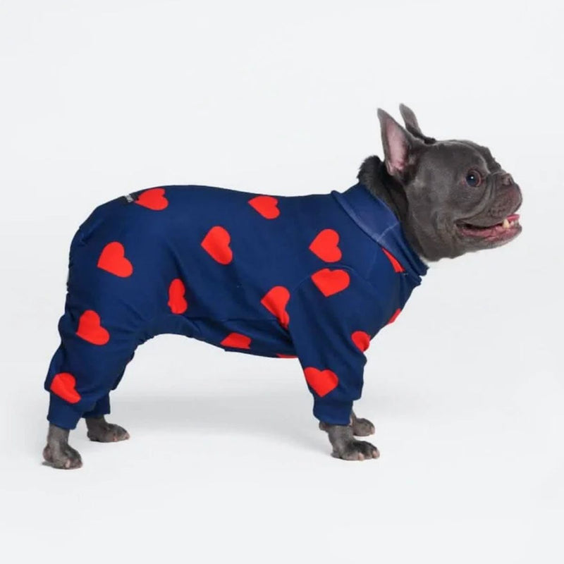 Pyjama pour chien - Coeurs