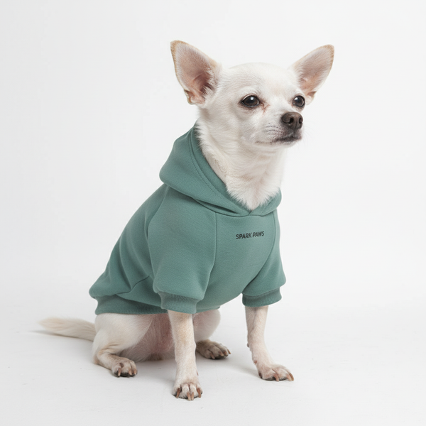 Pull à Capuche Essentiel Pour Chien - Sarcelle