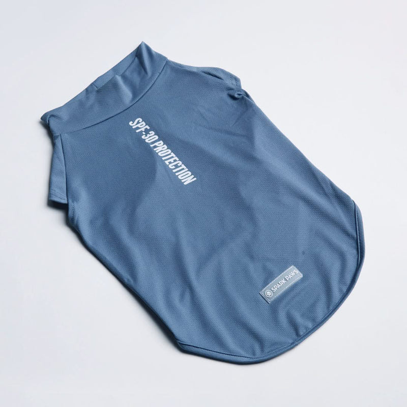 T-shirt pour chien avec écran solaire - Bleu marine