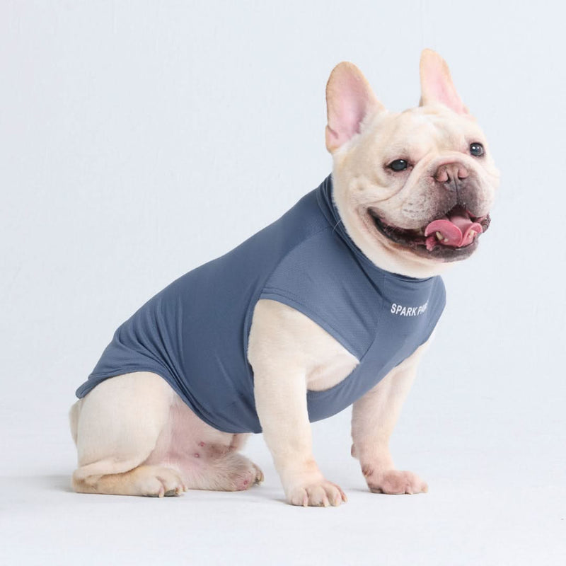 T-shirt pour chien avec écran solaire - Bleu marine