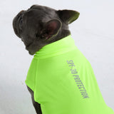 T-shirt pour chien avec écran solaire - Néon