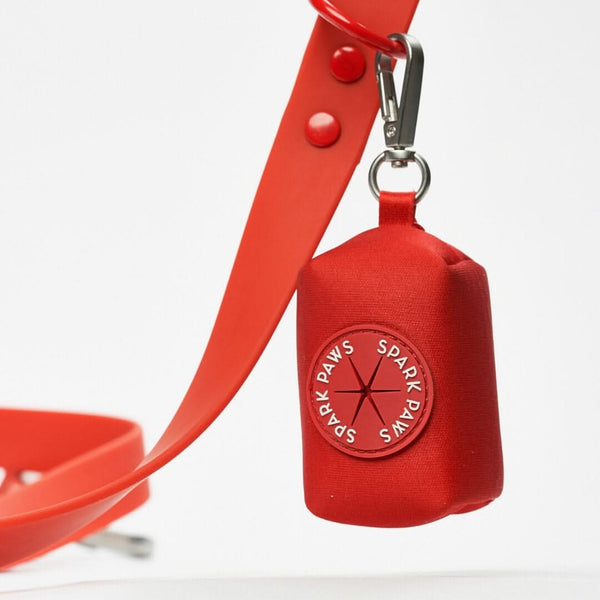 Porte-sac à crottes de chien - Rouge