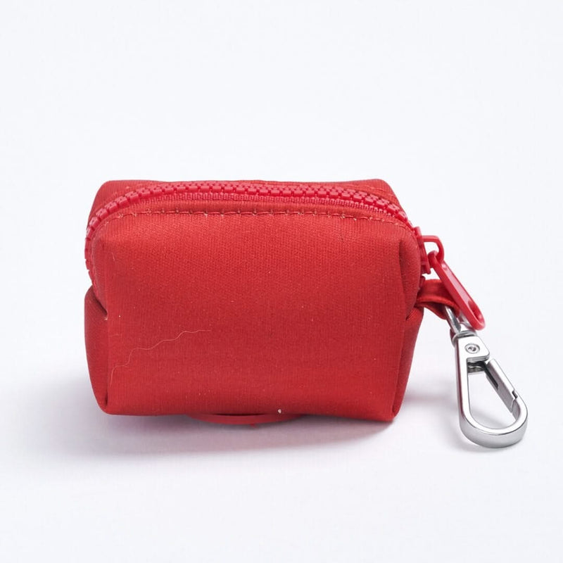 Porte-sac à crottes de chien - Rouge