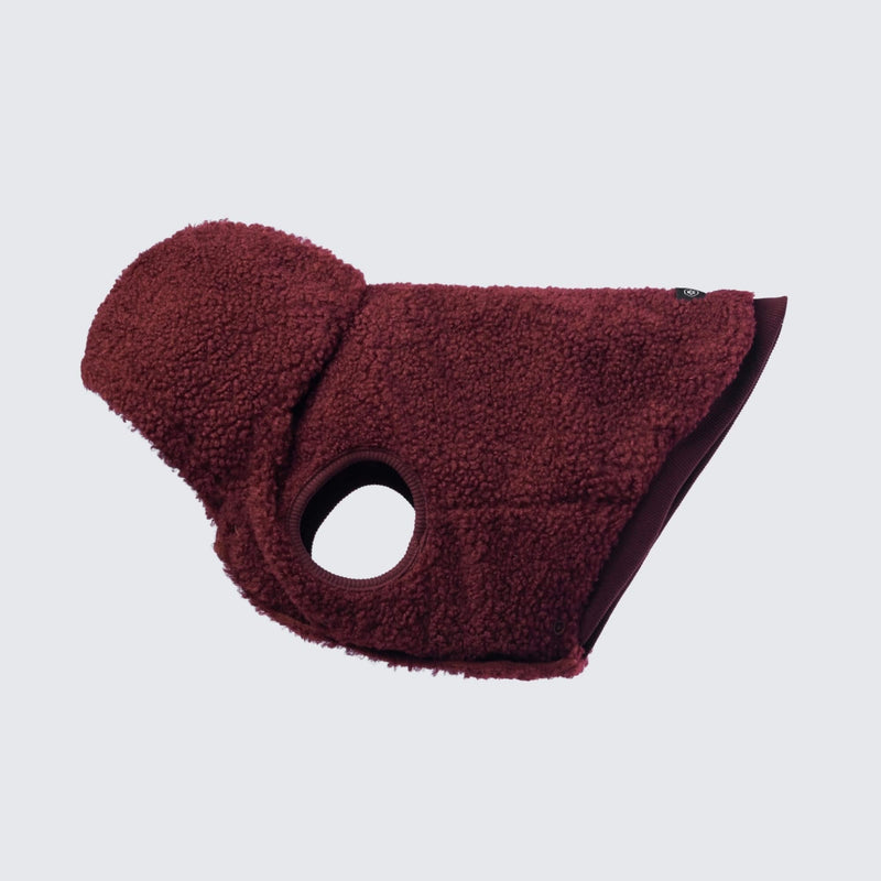 Veste Sherpa Teddy - Bordeaux