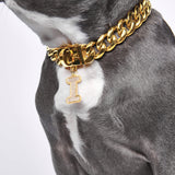 Lettre initiale bijoux plaques d'identification pour chiens - I
