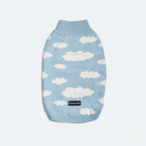 Pull pour chien en tricot nuages ​​- Bleu