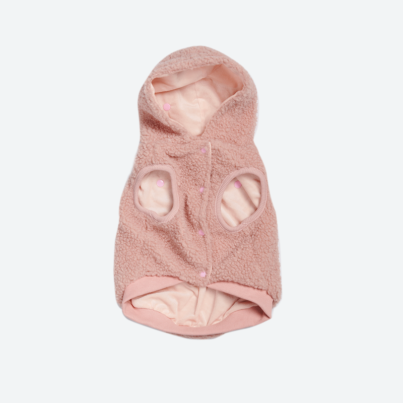 Veste Sherpa Teddy - Rose