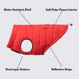 Veste imperméable WarmShield™ - Rouge