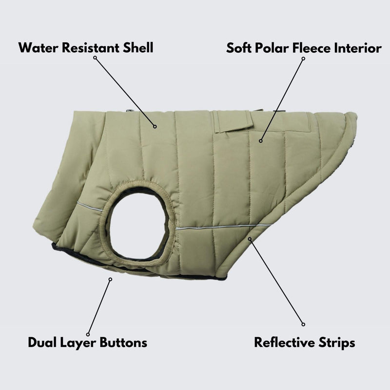Veste imperméable WarmShield™ - Olive