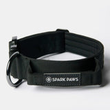 Collier tactique pour chien - Noir (1.5"/4cm)