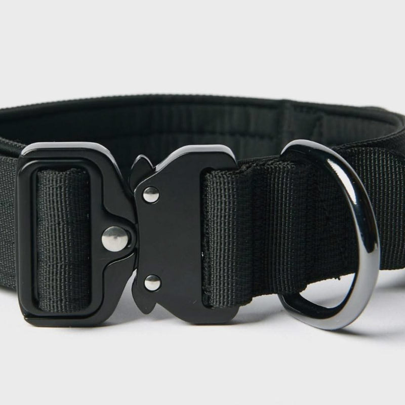 Collier tactique pour chien - Noir (1.5"/4cm)